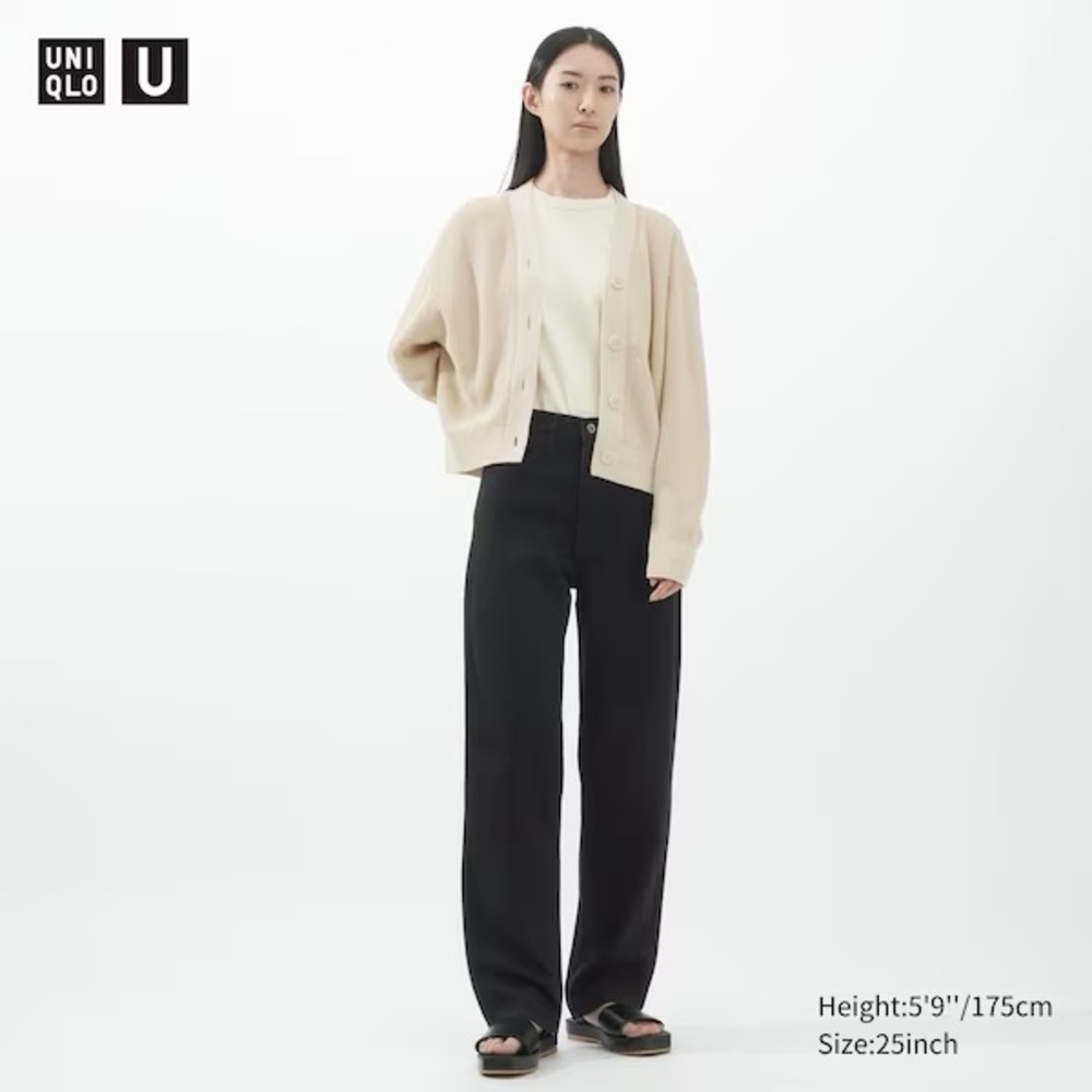 UNIQLO U Curved Jeans in Dark Wash
